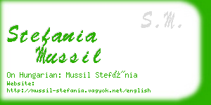 stefania mussil business card